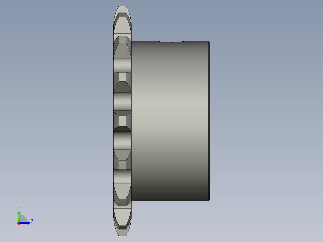 滚轮清洗机-25B-16齿-d12左视图