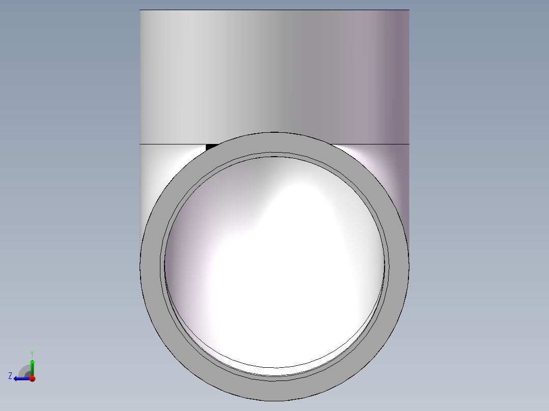 90_ELBOW_DN65_PN10_U-PVC右视图