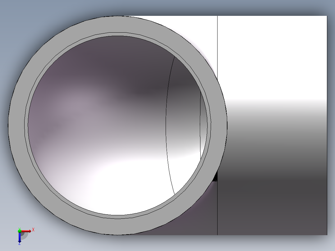 90_ELBOW_DN65_PN10_U-PVC俯视图