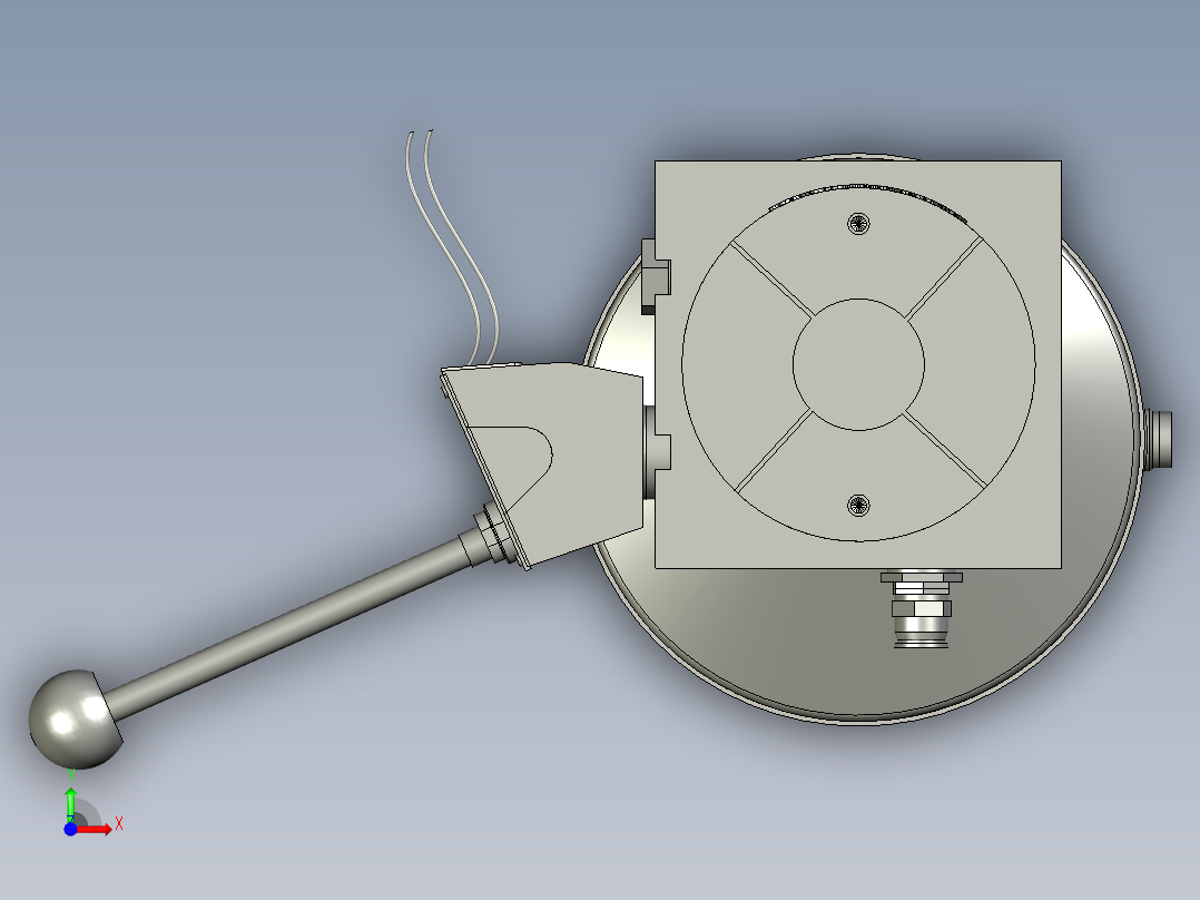 半自动堆垛车动力单元前视图