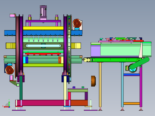 在线的翻面机构和产线后视缩略图