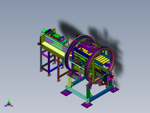 在线的翻面机构和产线正等轴测缩略图