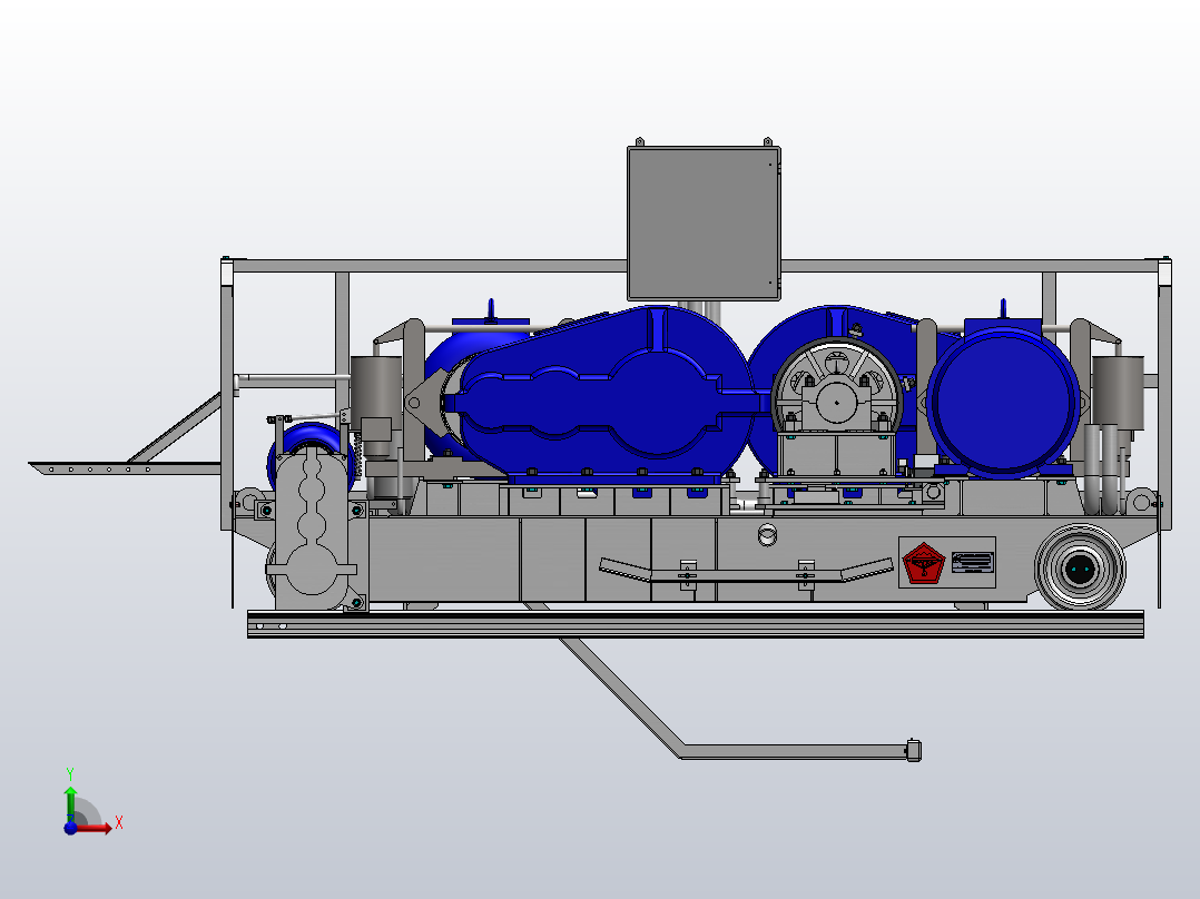 轨道客车转向架设计前视图