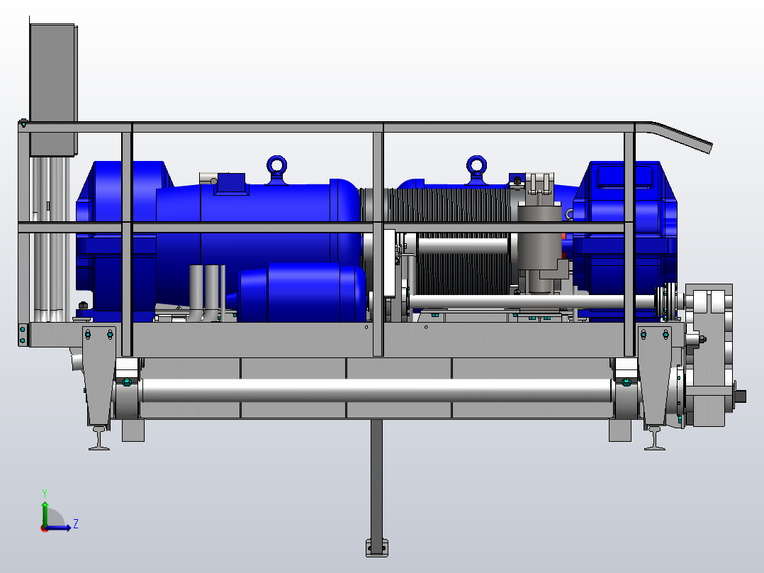 轨道客车转向架设计左视图