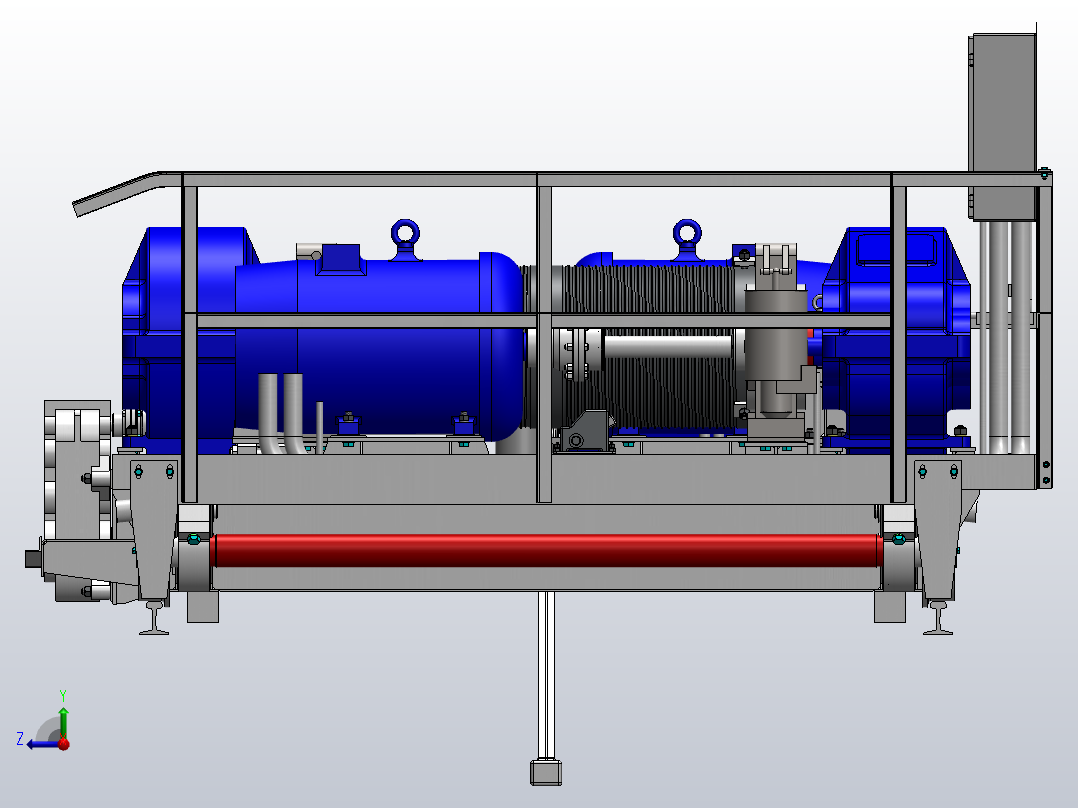 轨道客车转向架设计右视图