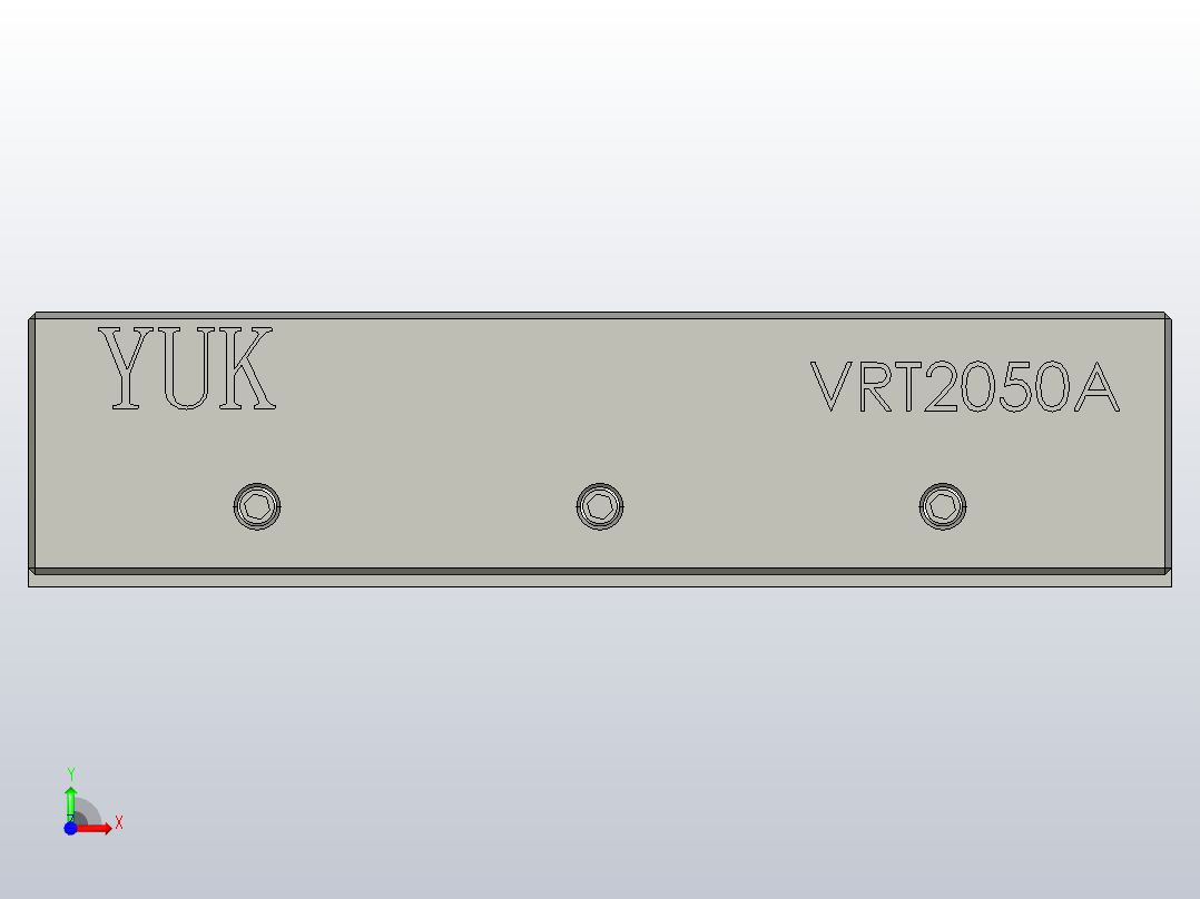 VRT2050A导轨滑台前视图