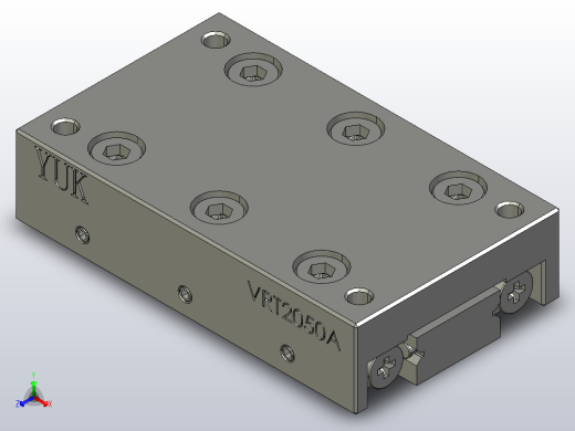 VRT2050A导轨滑台正等轴测缩略图