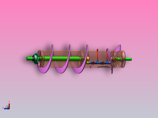 联合收割机割台绞龙设计（SW+CAD+说明书）