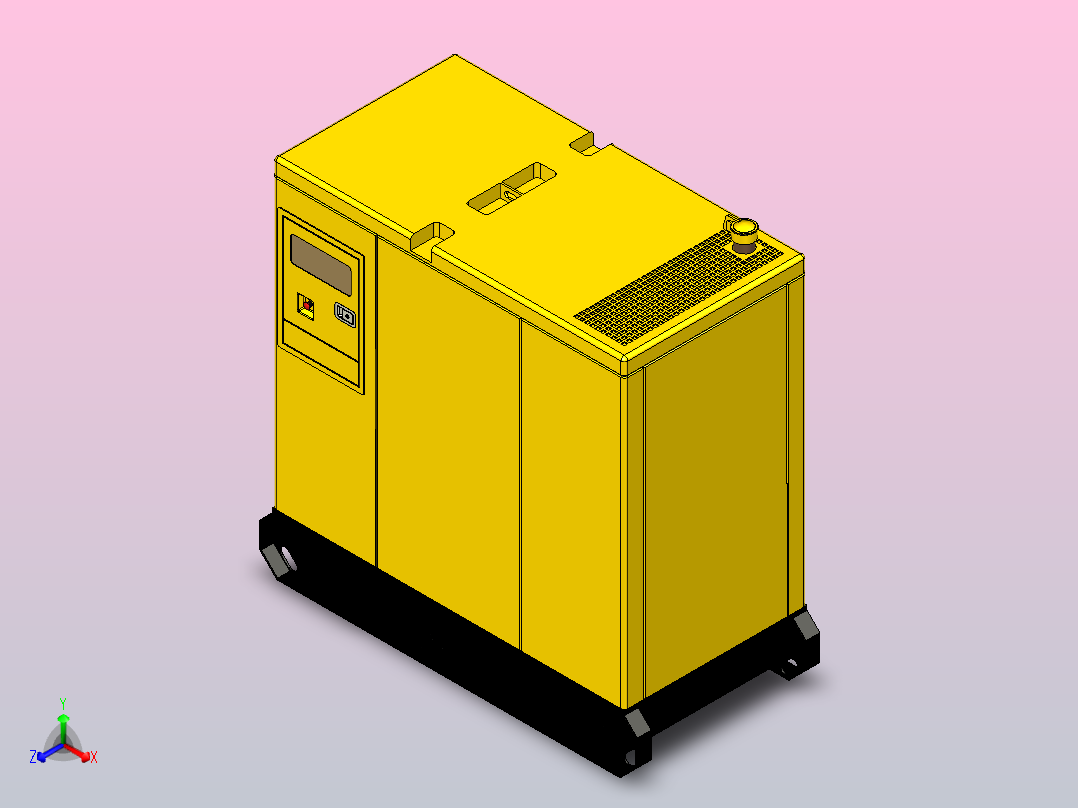 Planta Generador柴油发电机组-50千伏安主视图