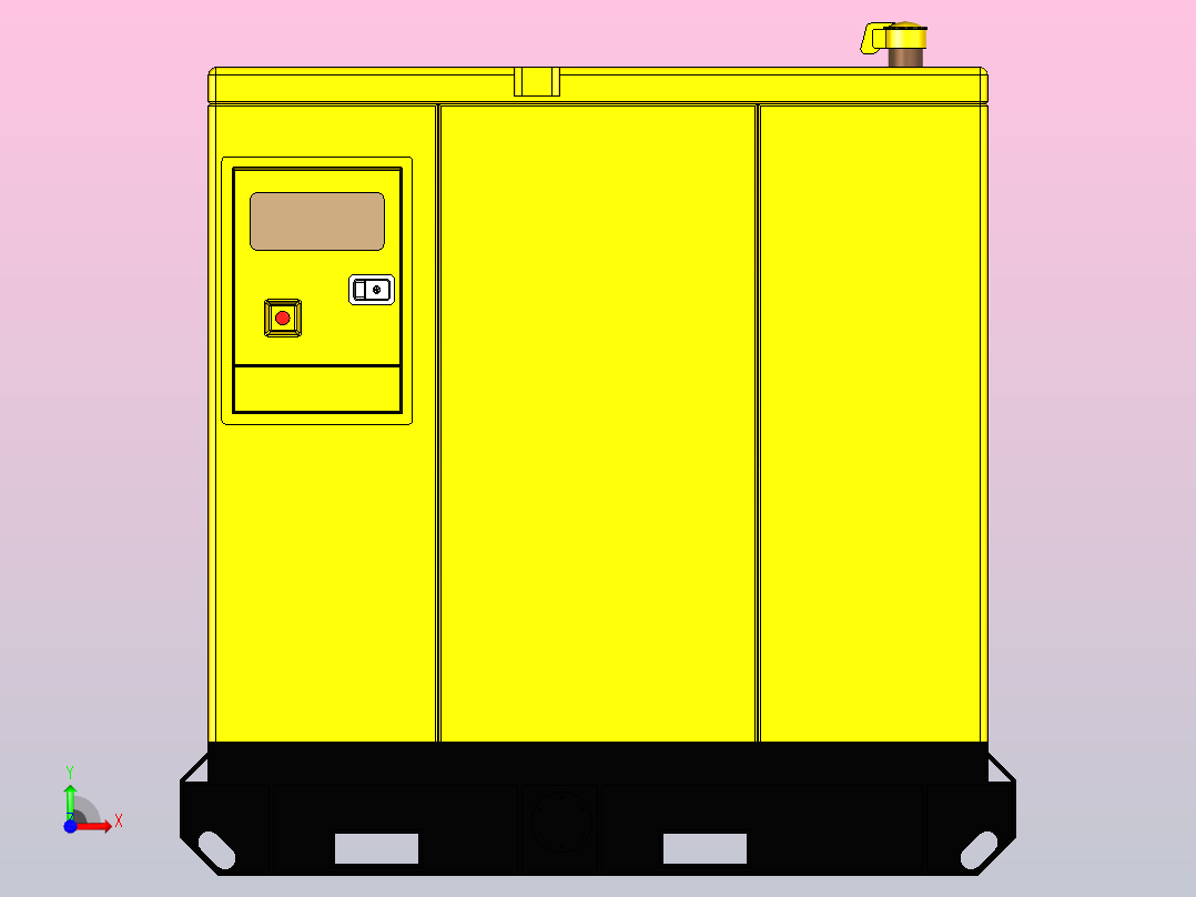 Planta Generador柴油发电机组-50千伏安前视图