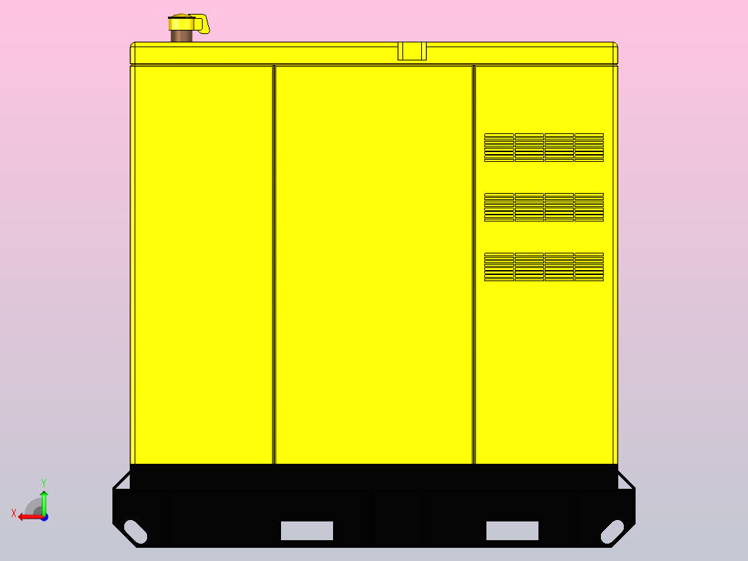 Planta Generador柴油发电机组-50千伏安后视图