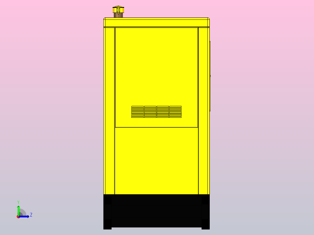 Planta Generador柴油发电机组-50千伏安左视图