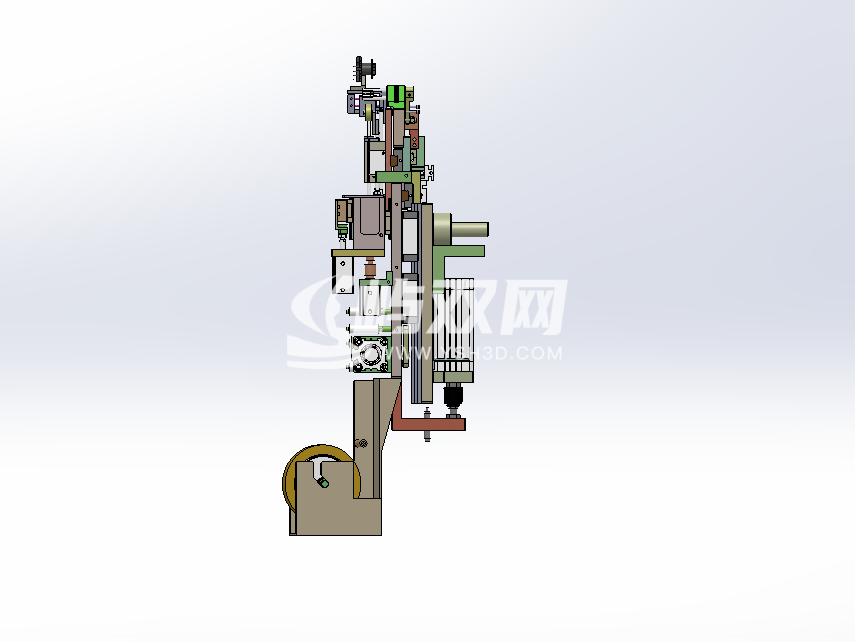 绕线机包胶带组件