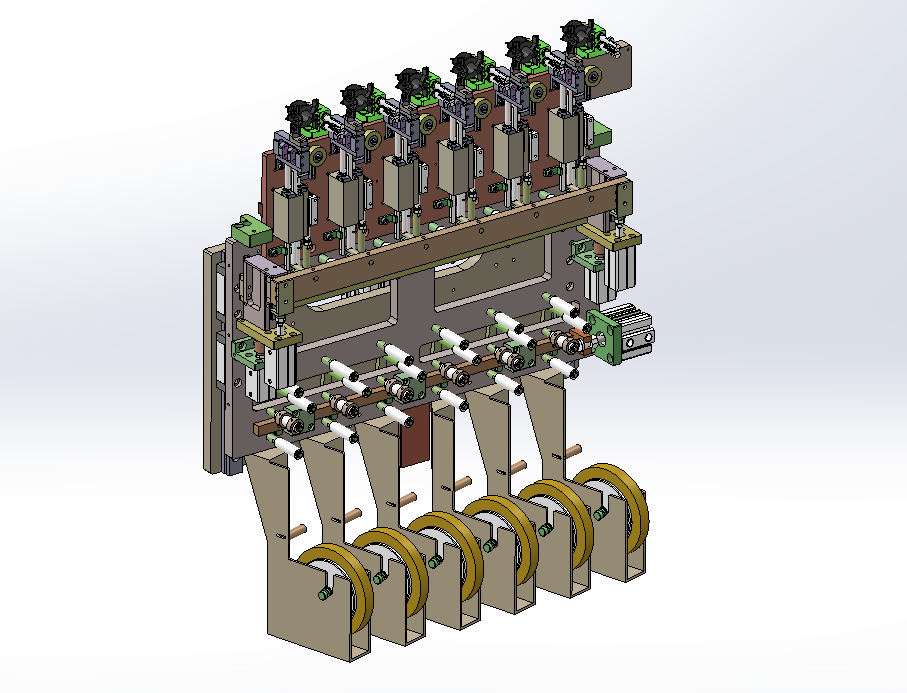 绕线机包胶带组件