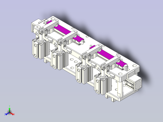 一种工装定位治具模型
