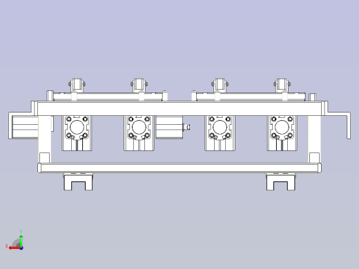 一种工装定位治具模型后视缩略图