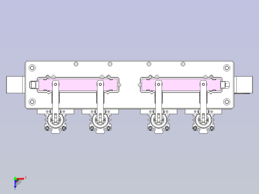 一种工装定位治具模型俯视缩略图