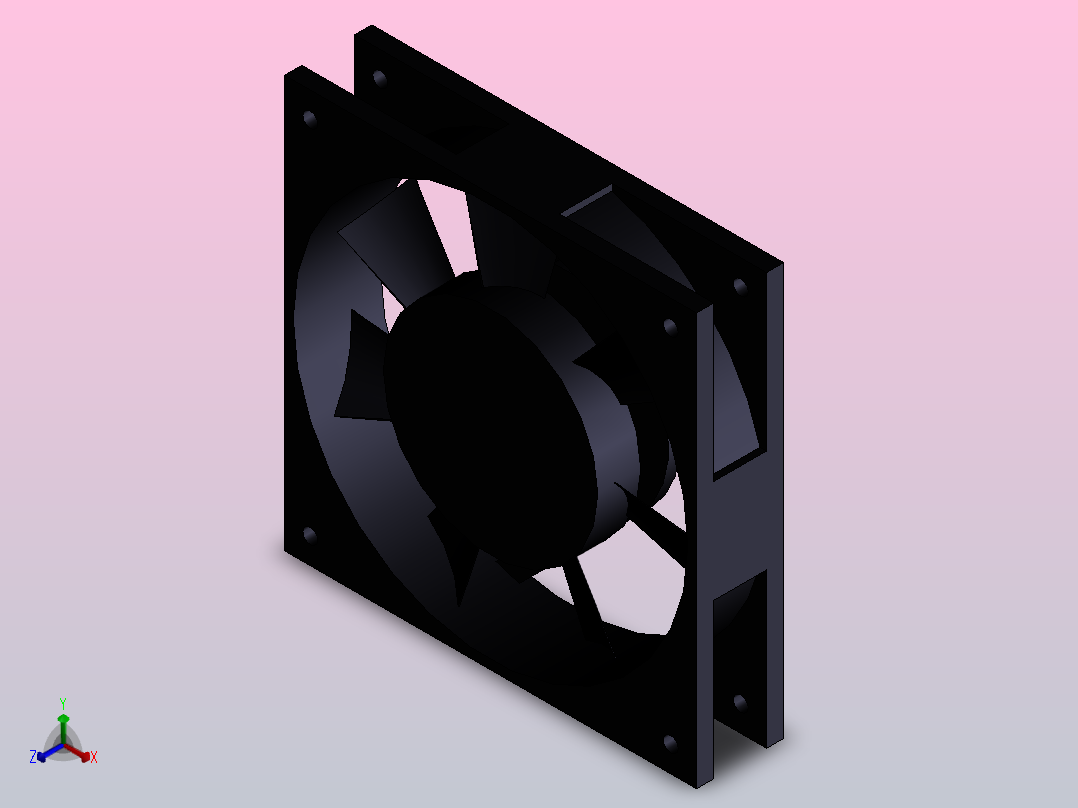 User Library-cooler 00240014_风扇正等轴测图