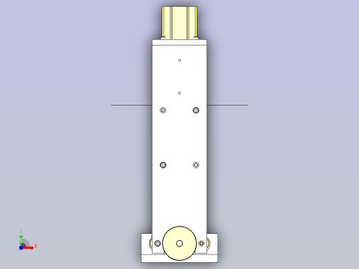 一款冲压模具位置调整组件3D图纸前视缩略图
