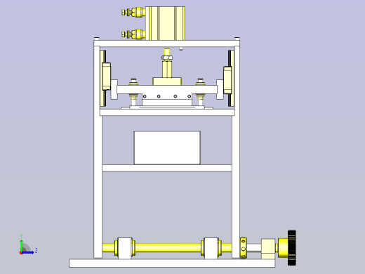一款冲压模具位置调整组件3D图纸左视缩略图