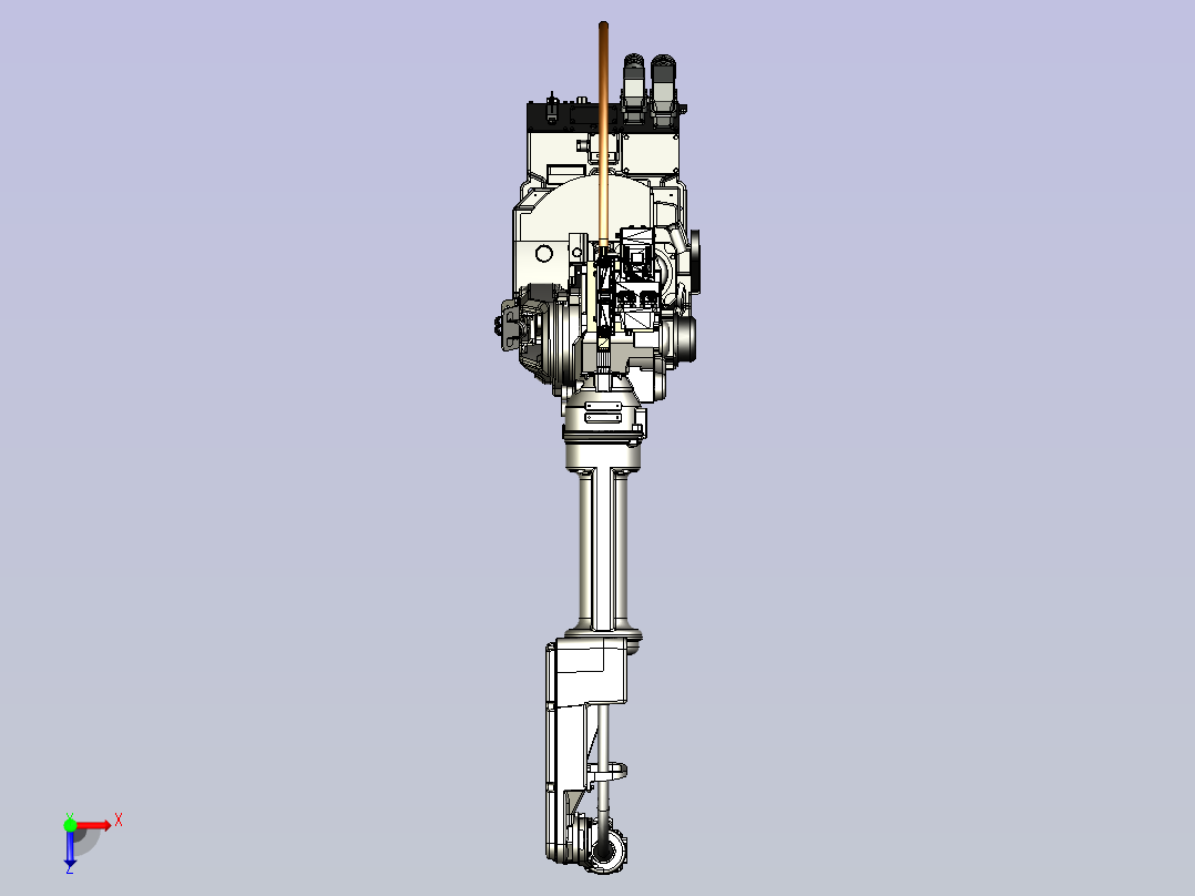 Panasonic TM2000 Robot 三维模型图纸俯视图