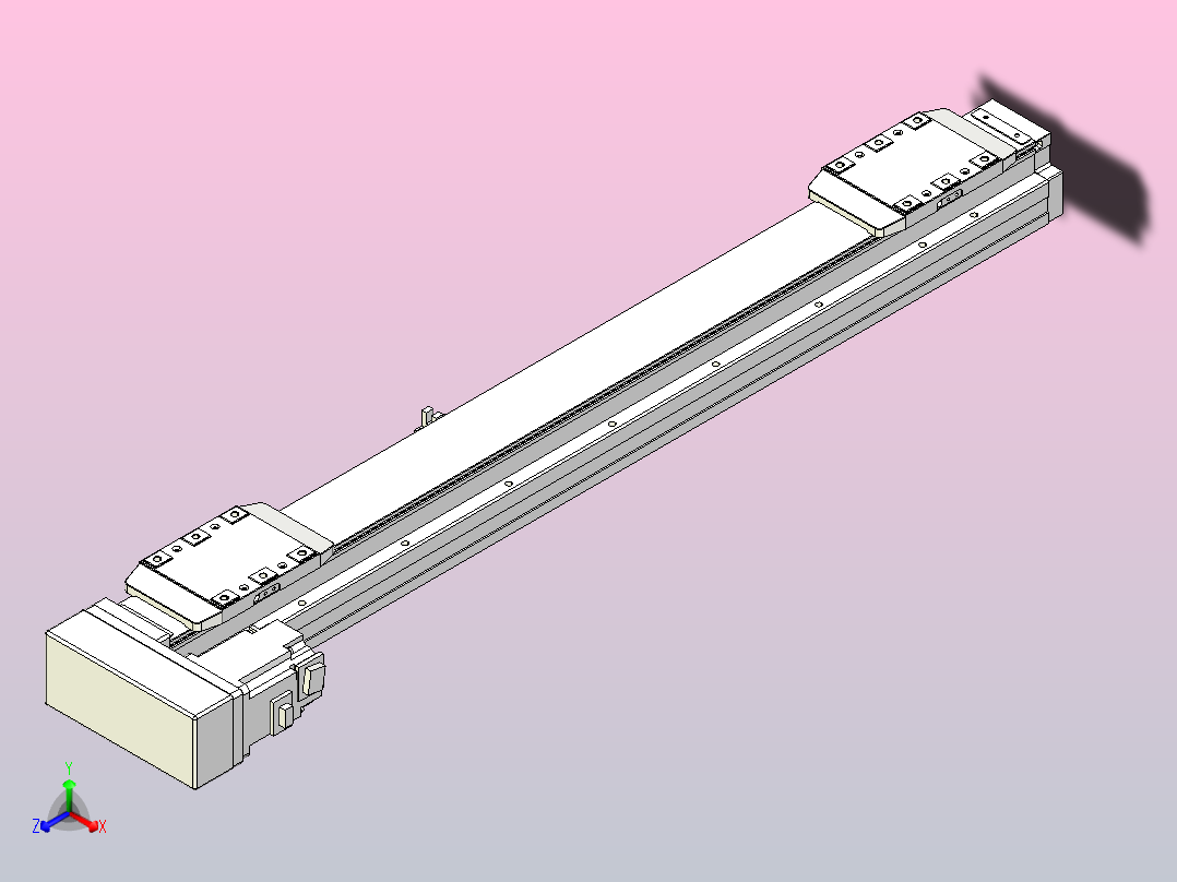 滚珠丝杠线性轴TPA-GCRS-80-1610C-L225-ML-M20-N3主视图