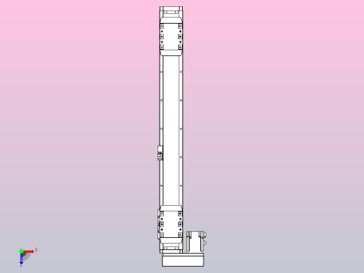 滚珠丝杠线性轴TPA-GCRS-80-1610C-L225-ML-M20-N3俯视缩略图