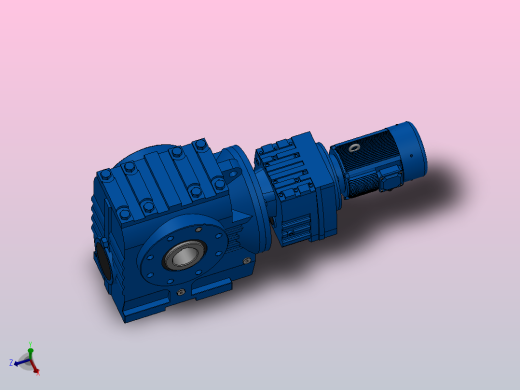 SA87R57组合式斜齿-蜗轮蜗杆减速机SA87R57-Y0.18-4P-1631-M1-0°-B