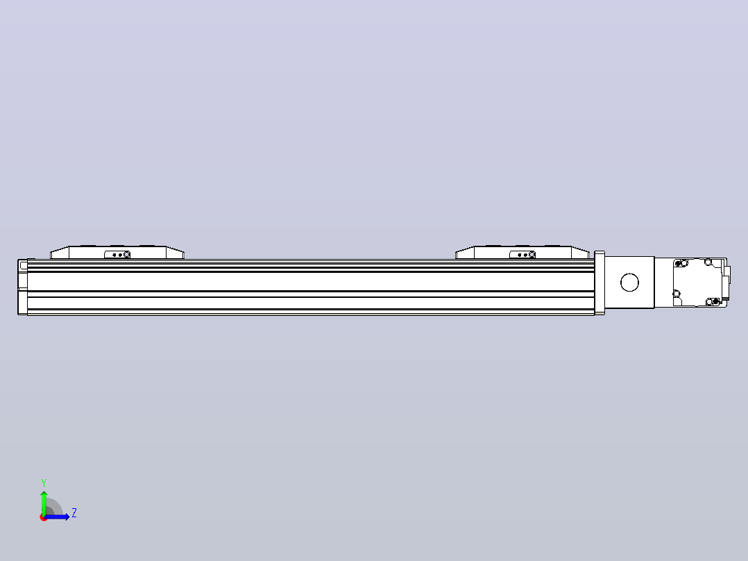 皮带直线轴双滑块型TPA-GCBS-50-P42-L100-QR-M10-N3左视图