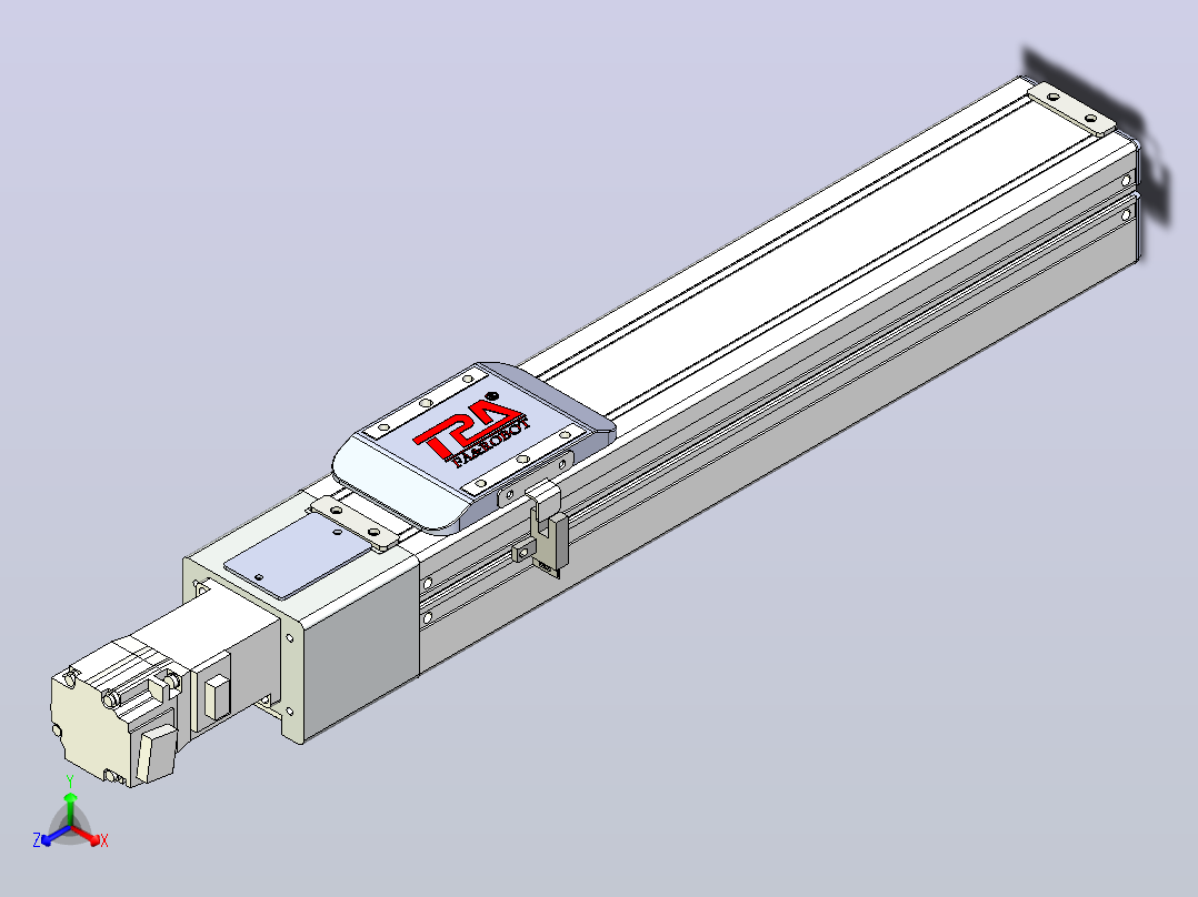 滚珠丝杠直线轴带导轨全封闭TPA-HCR-65S-1610C-L250-M-C-P10-N3主视图