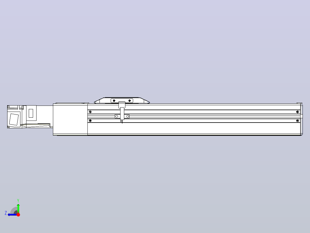 滚珠丝杠直线轴带导轨全封闭TPA-HCR-65S-1610C-L250-M-C-P10-N3右视图