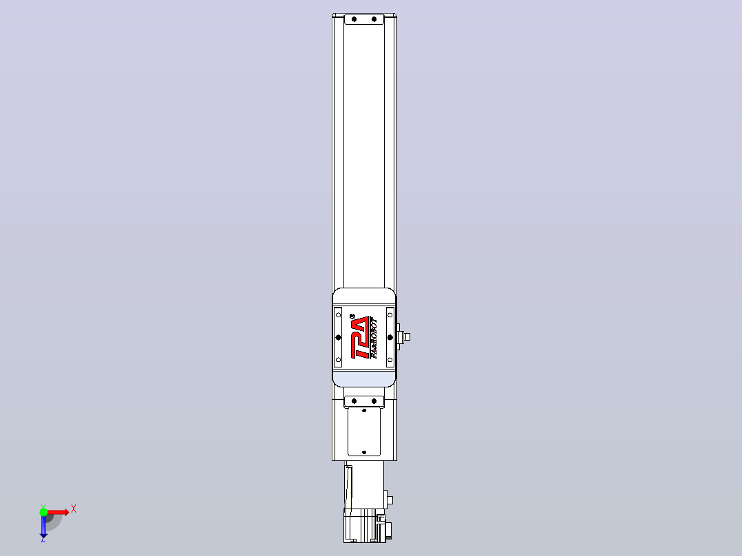 滚珠丝杠直线轴带导轨全封闭TPA-HCR-65S-1610C-L250-M-C-P10-N3俯视图