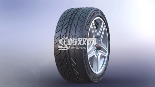 三菱合金轮毂(含刹车片)设计缩略图