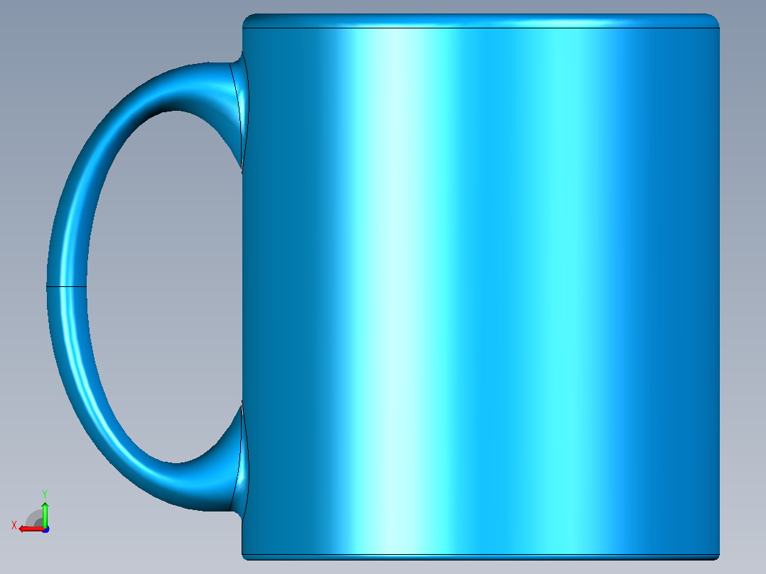 咖啡杯0后视图