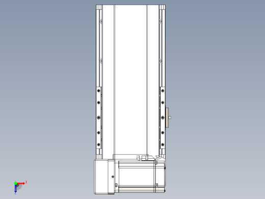 皮带直线轴半封闭可选导轨TPA-HNB-175D-140-L100-LU-C-P75-N3俯视缩略图