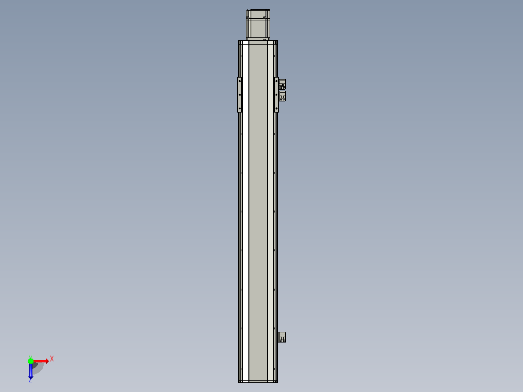 MT100BS半封闭丝杆滑台[MT100BS.L#.650.BC.P20.C3]俯视图