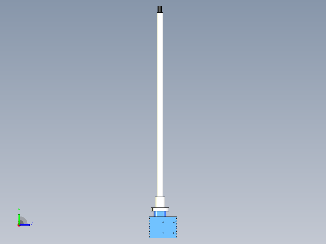 SJA5螺母螺旋升降机[SJA5-R-V1-500-NF-P1RH-FCP]左视图
