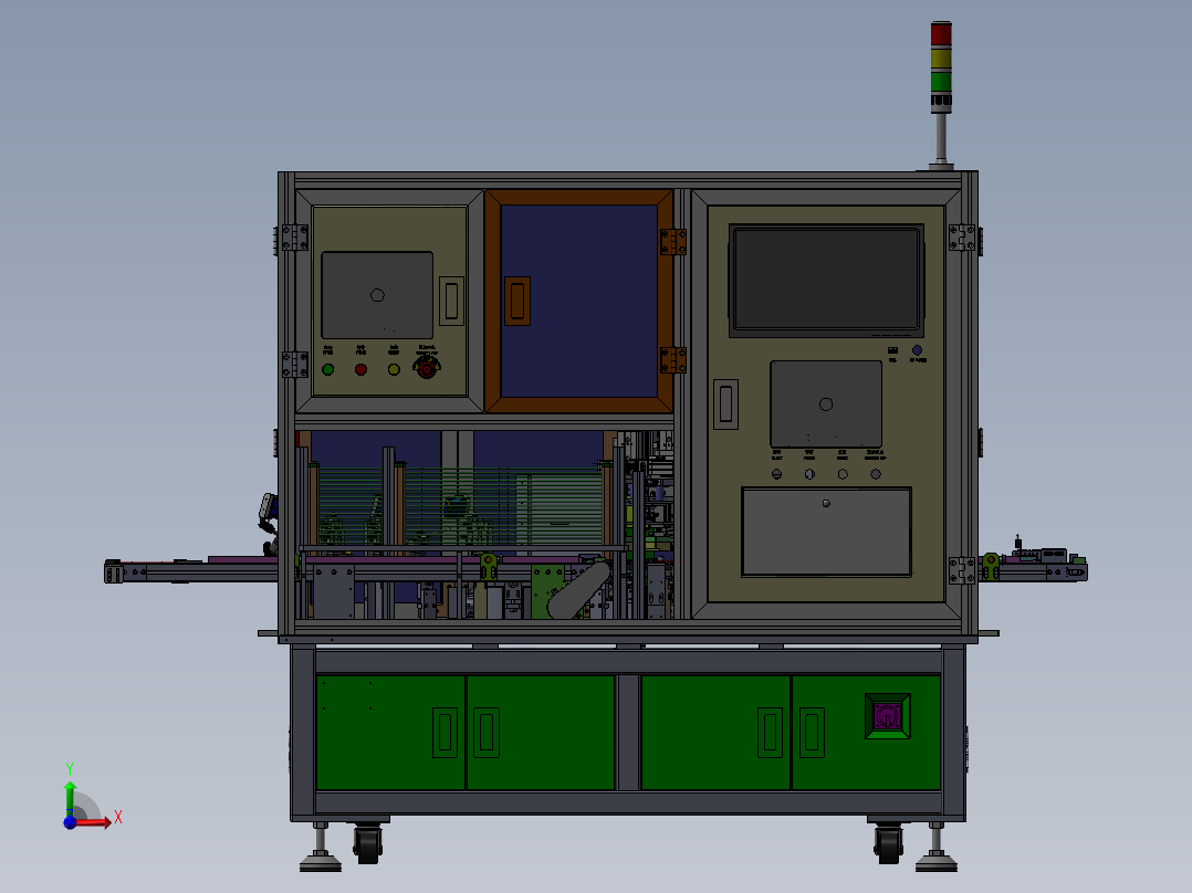 顶盖分总成弧焊夹具x_t前视图