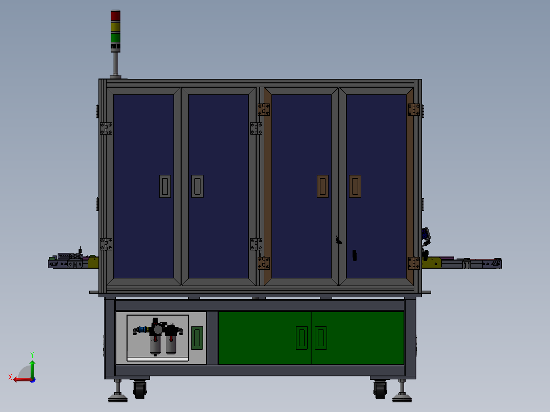 顶盖分总成弧焊夹具x_t后视图