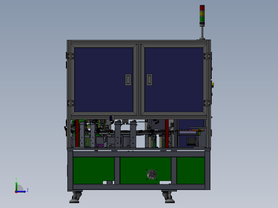 顶盖分总成弧焊夹具x_t左视图