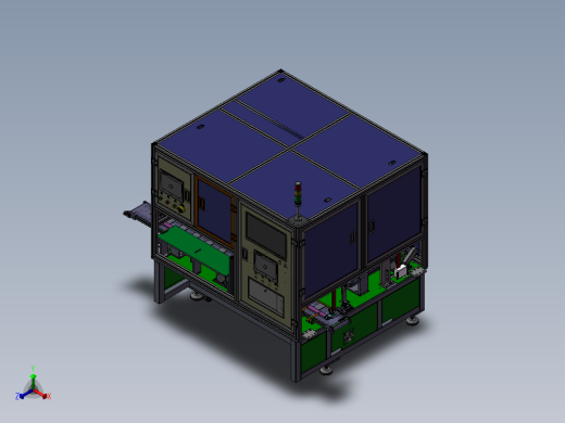 顶盖分总成弧焊夹具x_t正等轴测缩略图