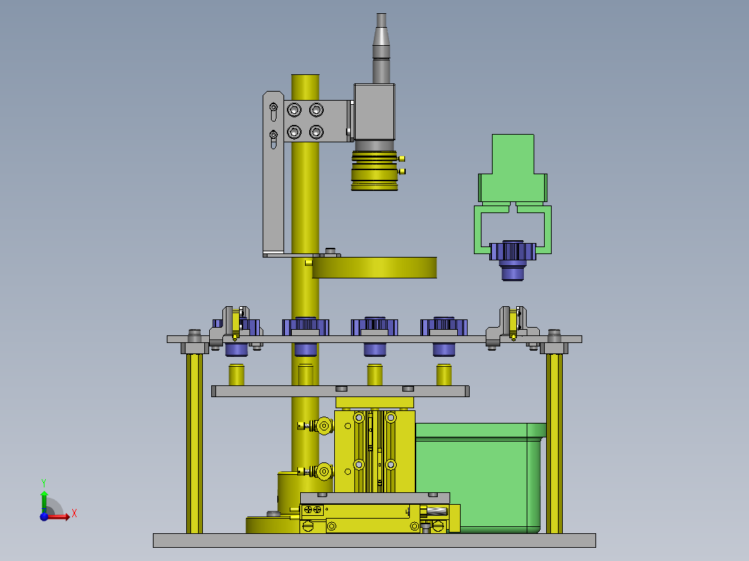 提升转移机构前视图