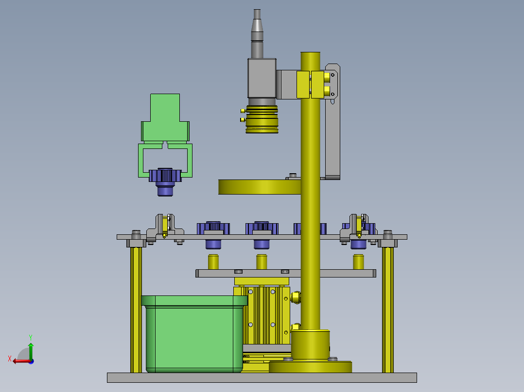提升转移机构后视图