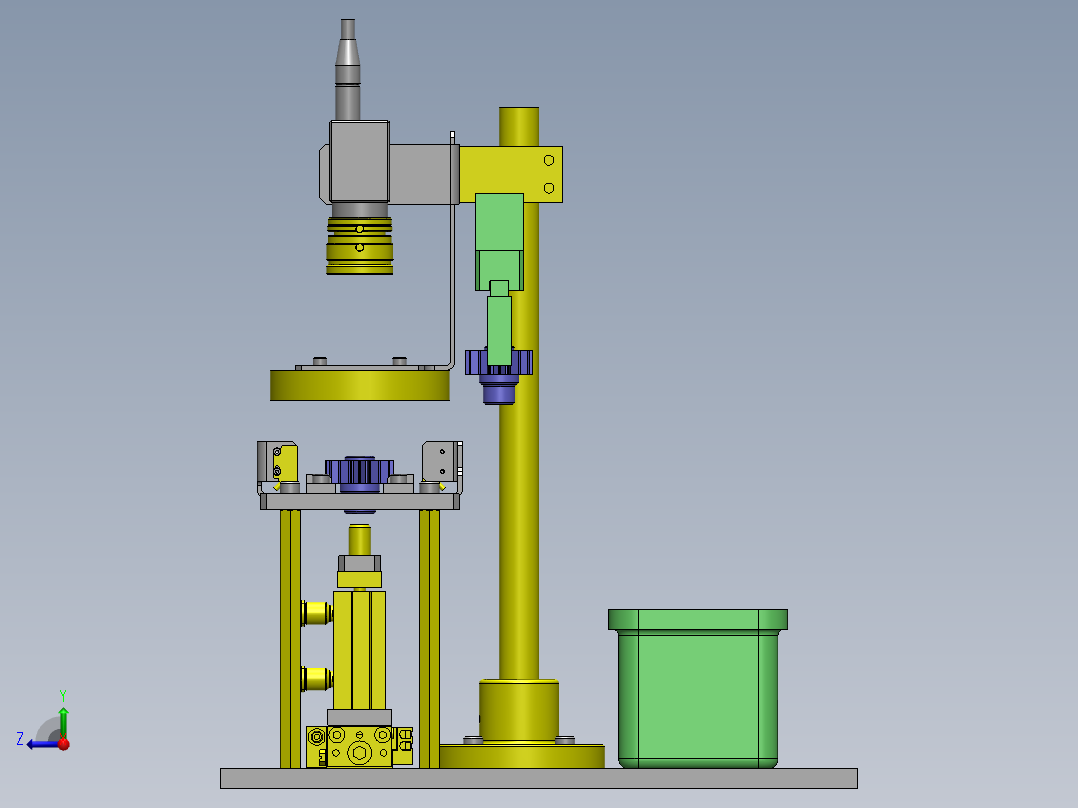 提升转移机构右视图