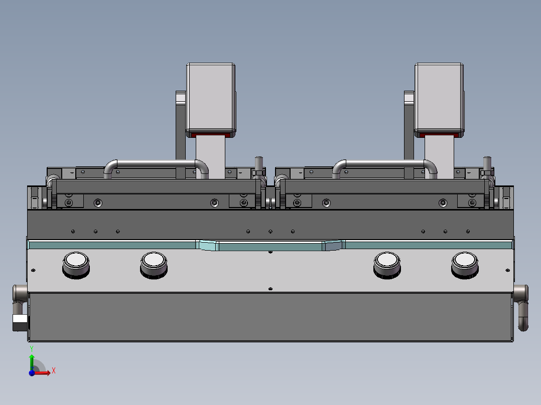 Node Power Board 测试夹具前视图