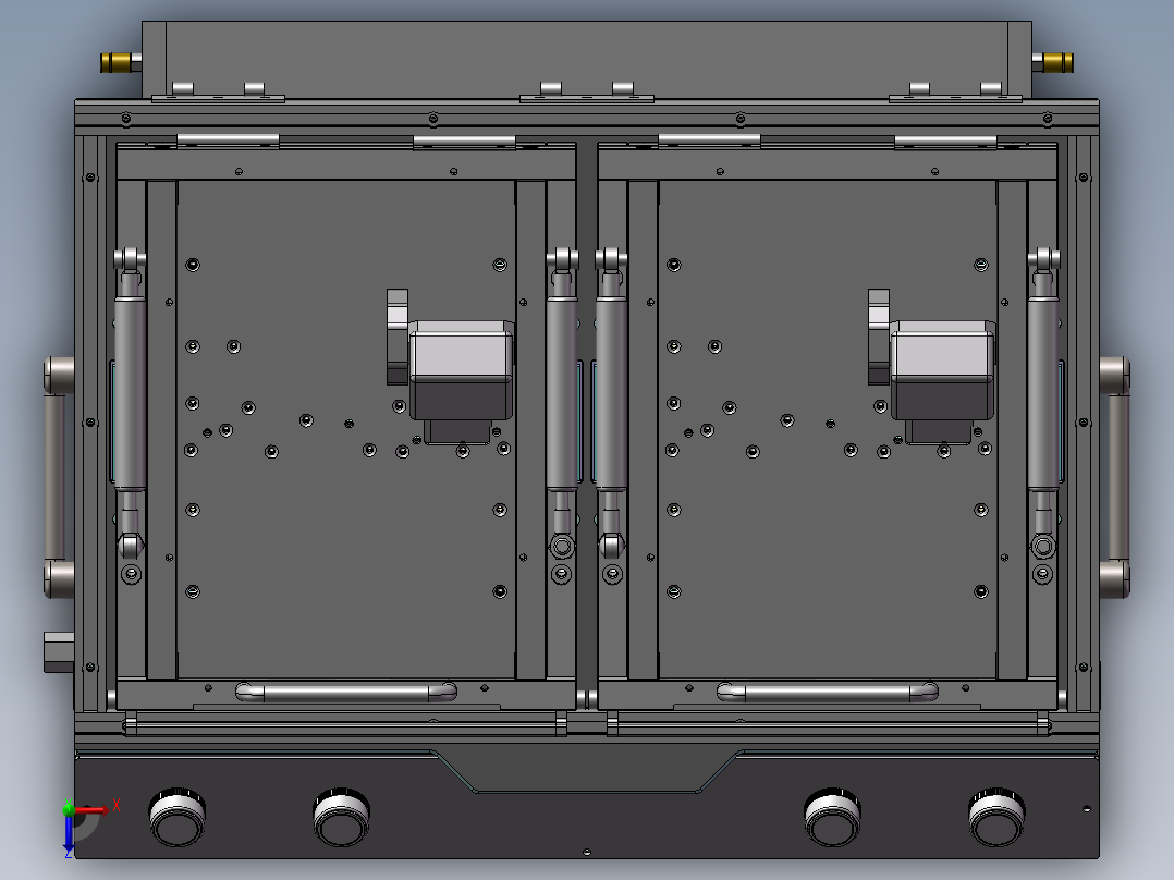 Node Power Board 测试夹具俯视图