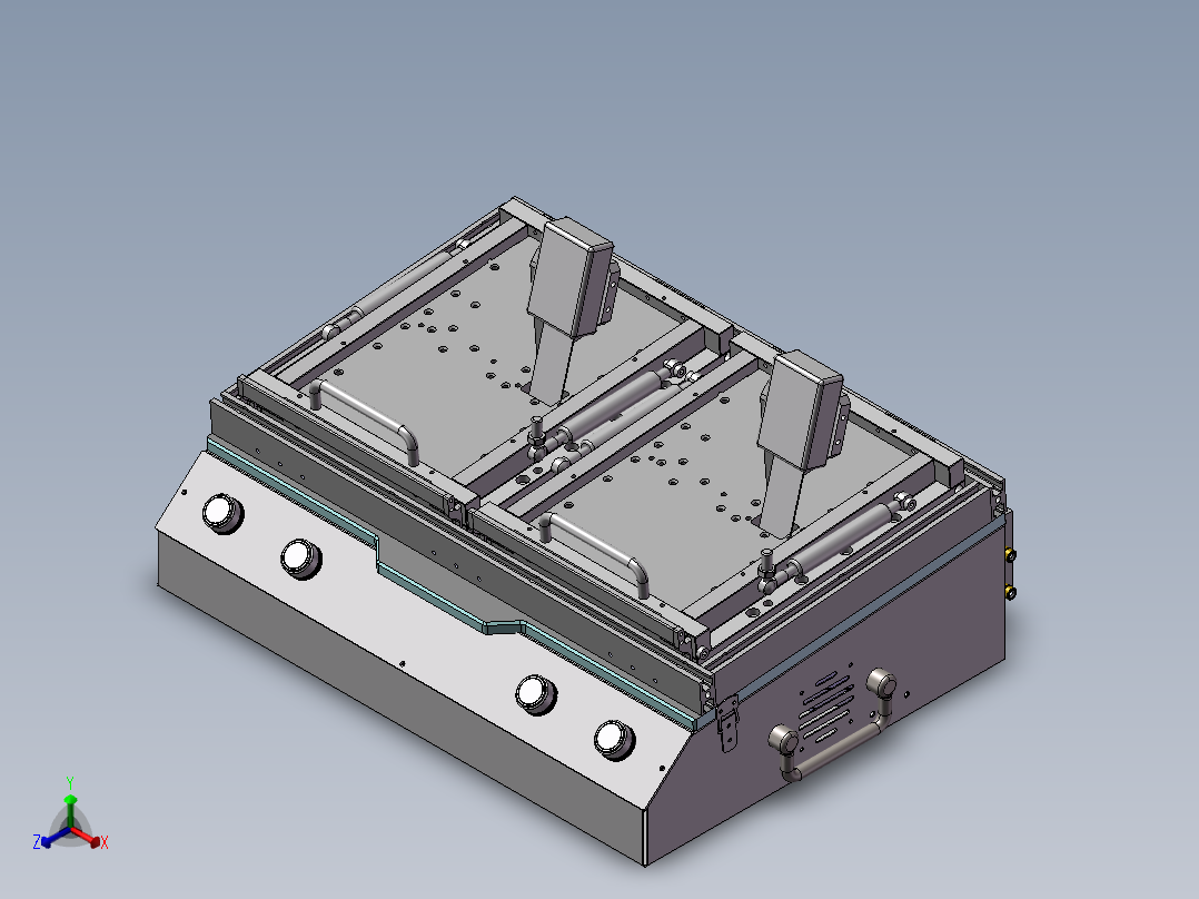 Node Power Board 测试夹具正等轴测图