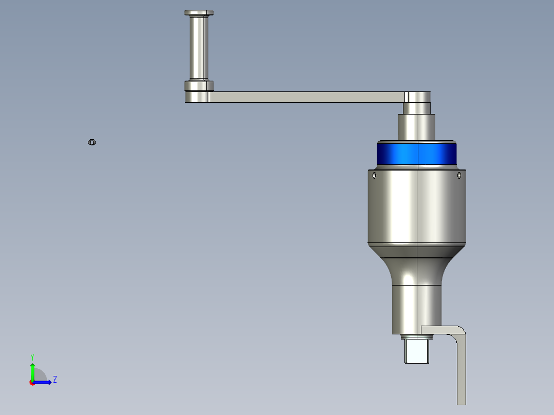 汽车卸胎器的设计与仿真左视图