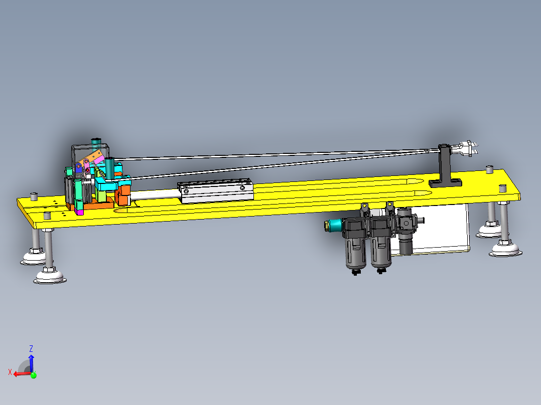 Braun线束对裁设备（sw15可编辑+工程图）