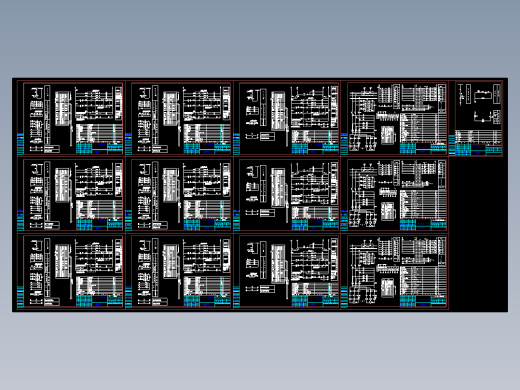 MNS低压抽屉配电柜一次系统图MNS一次系统图 MW--1进线CAD图纸